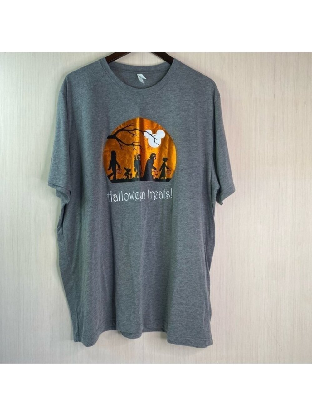 Bella Canvas Star Wars Halloween Theme Short Sleeve Graphic Gray T-Shirt 3XL